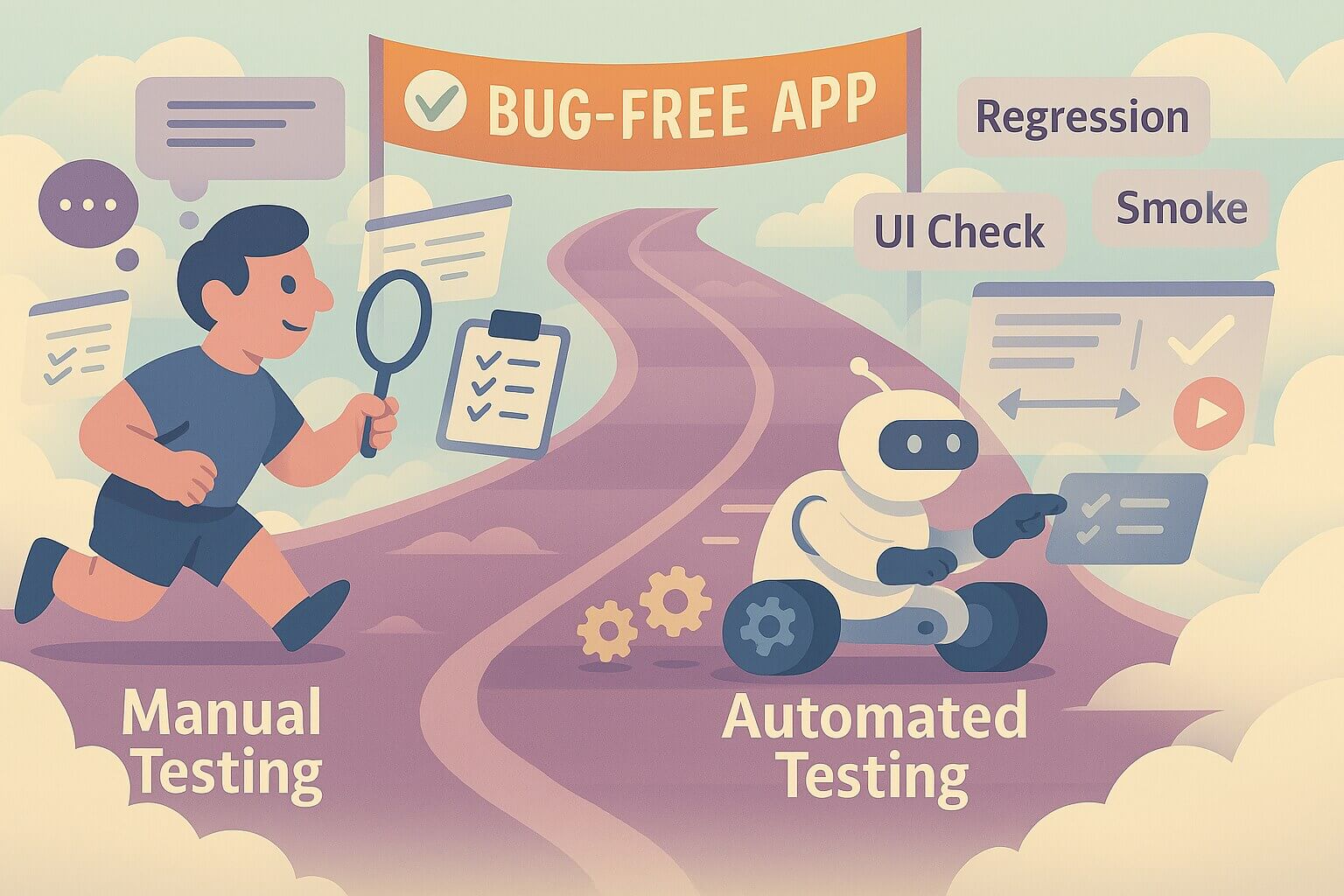 Manual vs automated testing